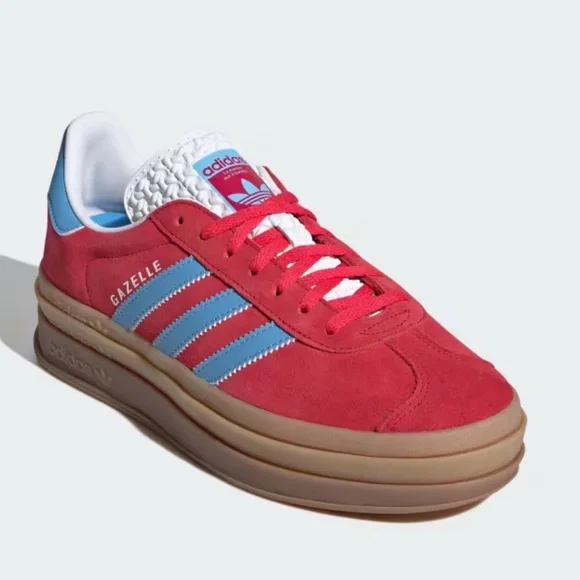 adidas gazelle silver green womens adidas Originals Gazelle Golf Shoes - White/Dark Blue/Red - JP7705 -  Function18 main image 1